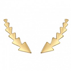 Pendientes Trepadores Triángulos Oro